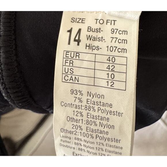 SEAFOLLY Australia Size US10 Black Underwire Bikini Top Classic Swim Minimalist - Picture 8 of 9